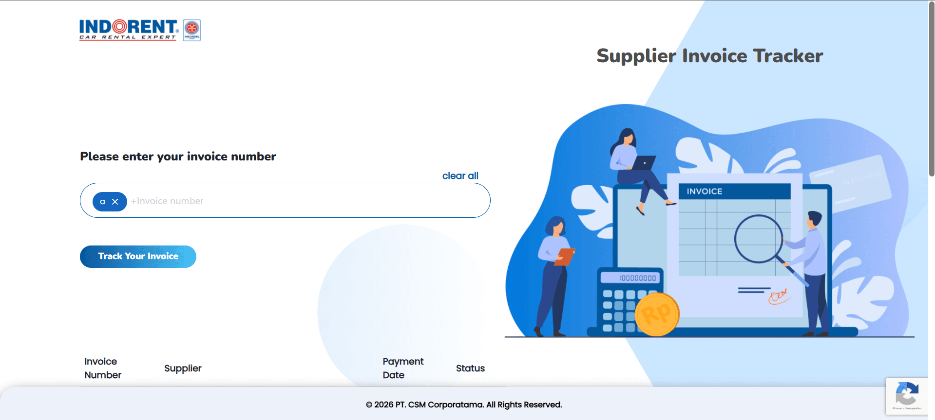 SUPPLIER INVOICE TRACKER